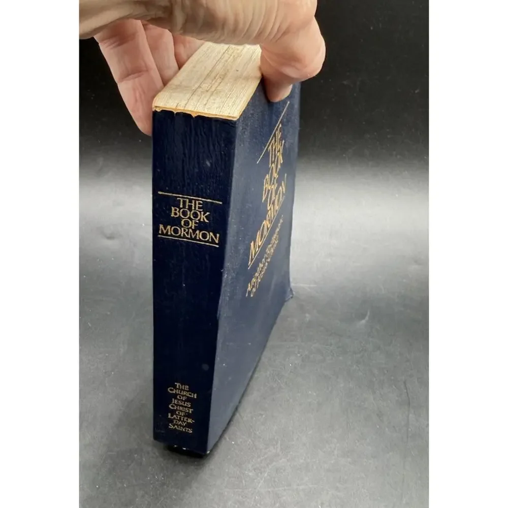 Book Of Mormon 1981 PB With Extra Ephemera Jesus Christ Testament Vintage HBS